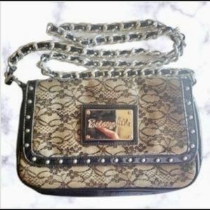 Betsy Johnson cross body lace bag